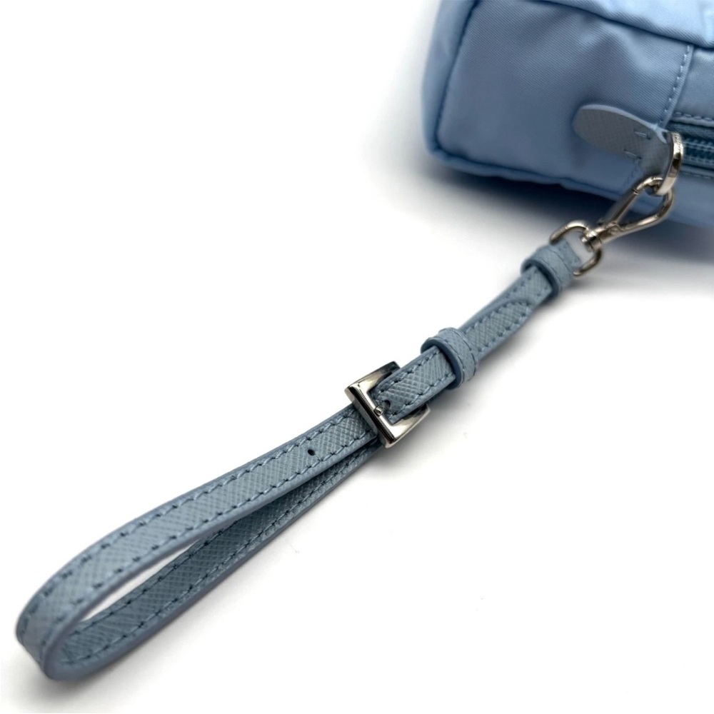 Prada Light Blue Cosmetic Bag/Wrislet - Picture 6 of 10